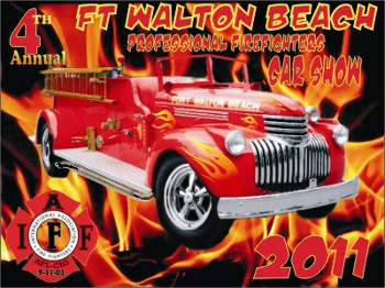 Dash Plaque for Ft. Walton Beach Professional Firefighters Car Show